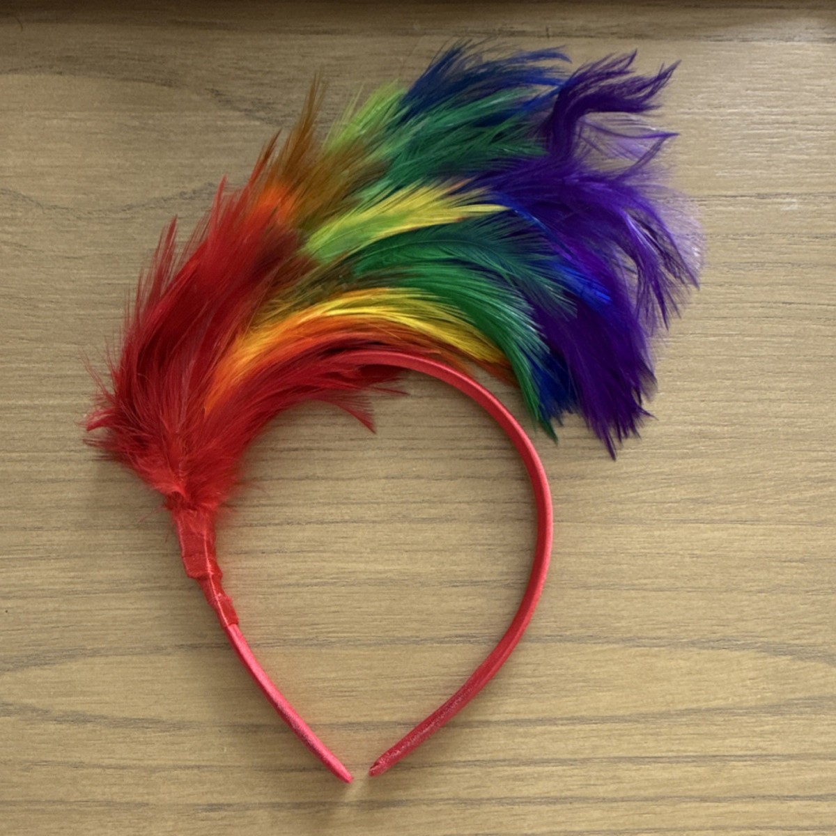 5416 Rainbow Headband For Women Feather Fascinator Headwear Headpiece il_fullxfull.5134803612_b1ng.jpg main image 4