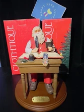 Clothtique SANTA “BALANCING THE BUDGET” Norman Rockwell Dec 4, 1920~ Rare HTF