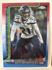 2025 Topps Chrome Devon Witherspoon Red, White, And Blue Refractor #277 Seahawks