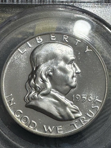 1956 Cameo Proof Type 2 Franklin Half Dollar, PCGS PR67CAM, Free shipping