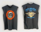 Vtg 1990 Harley Davidson Sturgis 50th Anniversary Shirt Holoubek Cut Off Med...