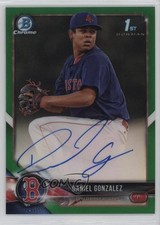 2018 Bowman Chrome Prospect Green Refractor 46/99 Daniel Gonzalez Auto 8az