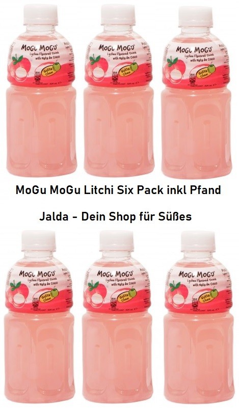 Mogu Mogu Fruchtsaft Litchi Six Pack Halal Coco de Nata - inkl 1.50Pfand