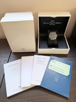 IWC Portofino Automatic IW353313 38mm Black Dial Full Set Box Papers