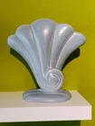 Vtg RED WING Art Pottery Blue and White #899 Fan Shell 7.5" Vase