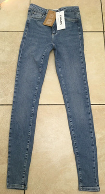 Vero Moda Aware Jeans Stretch High Waist Skinny Taschen XS neu mit Etikett UVP 58,95£ blau