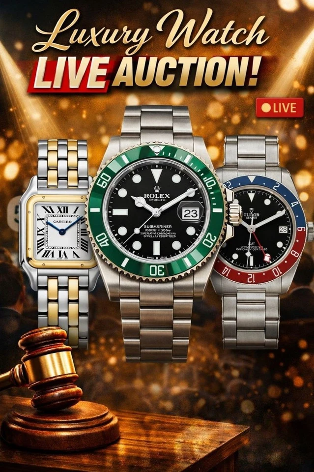 Watchtrader Live | Rolex, Cartier, Tudor, Tag, Breitling & More | £1 Starts