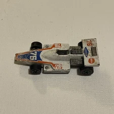 Hot Wheels Redline Formula 5000 #76 1975 White Enamel - Made In Hong Kong 1:64
