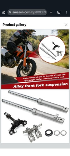 NAKKAA FRONT FORK SHOCK TRIPLE TREE SET XR50 '00-'04 CRF 50 04'-'13'