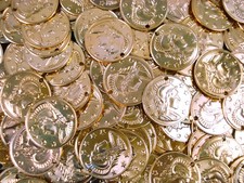 Belly Dancing Coins 16mm Gold 200pc DIY Jewellery Accessories Costumes