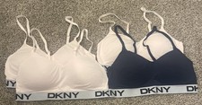 4 NEW Designer DKNY Women's Seamless Bra Size S pink and navy