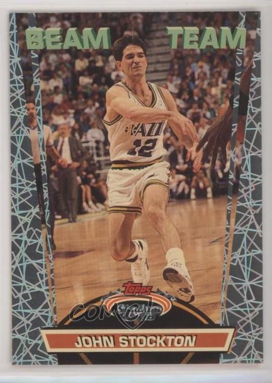 1992-93 Topps Stadium Club Beam Team John Stockton #11 HOF 03rx