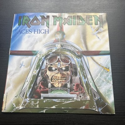 Iron Maiden Aces High Vinyl Single 12 EMI 1984 VG+ Condition 1st Press Some Wear