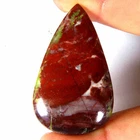 58.80Cts Natural designer dragon blood Jasper Pear Cab 27x45x6mm Top Gemstone