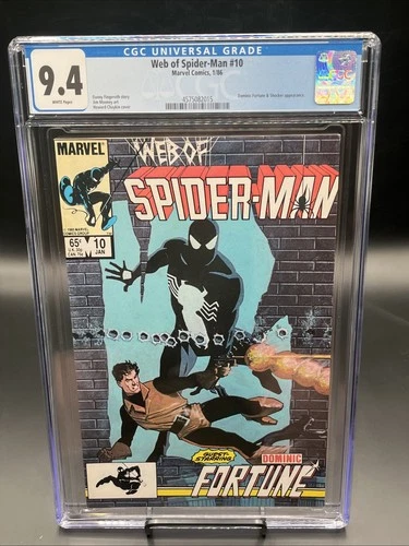 Web of Spider-Man #10 (Marvel Comics January 1986) CGC Graded 9.4 white pages