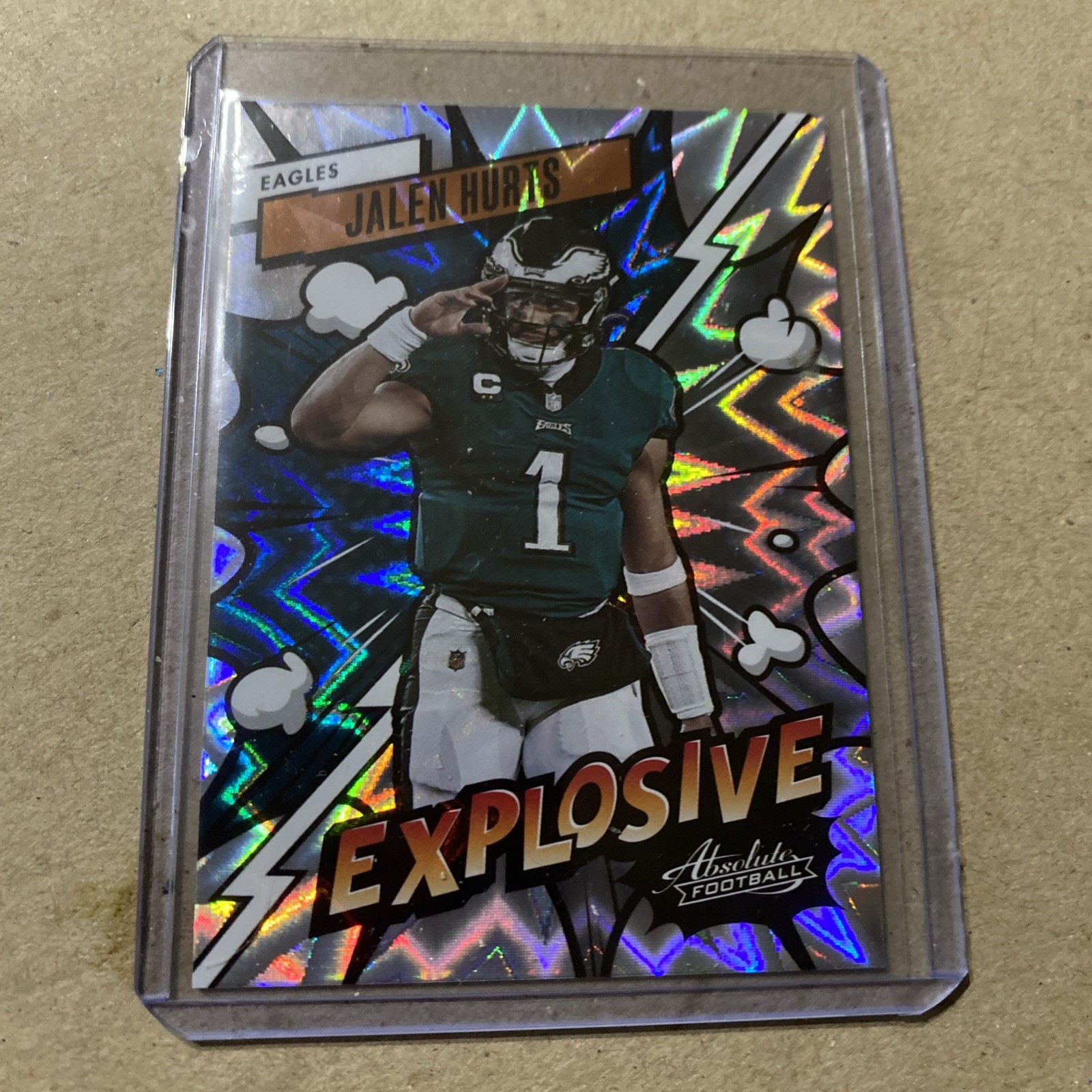 2023 Panini Absolute Explosive Jalen Hurts Philadelphia Eagles Case Hit