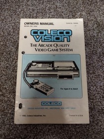 VINTAGE ColecoVision Console w/ 2 Controllers, Adapter, 5 Games Works