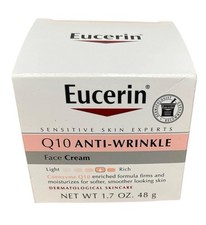 Eucerin Q10 ANTI-WRINKLE Sensitive Skin Creme Moisturizer, 1.7 Oz