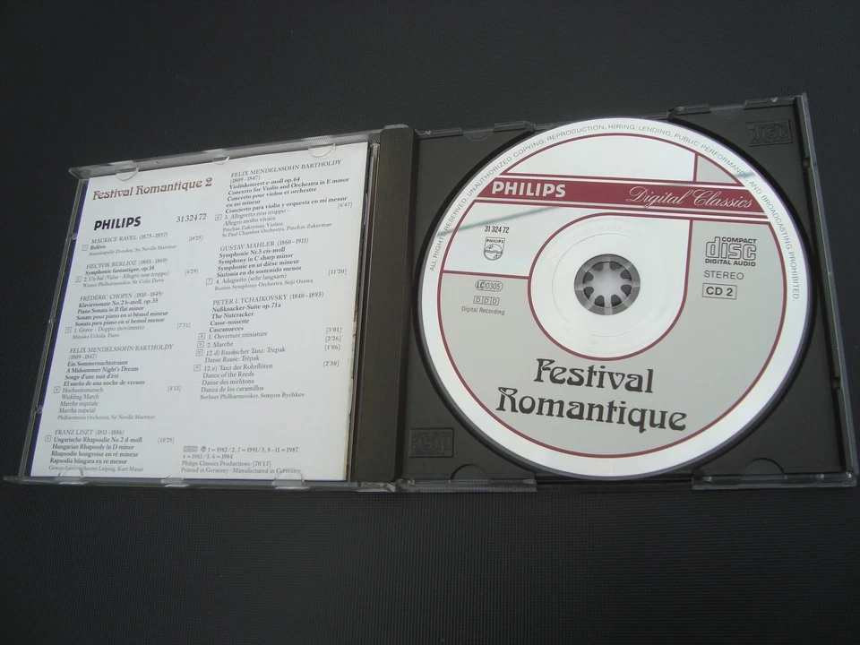 Various CD-Album: Festival Romantique - Nr. 2 - Philips Classics DDD - Bild 2 von 3