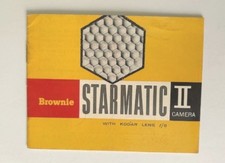 Kodak Brownie Starmatic II Camera Kodar Lens f/8 Instruction Manual