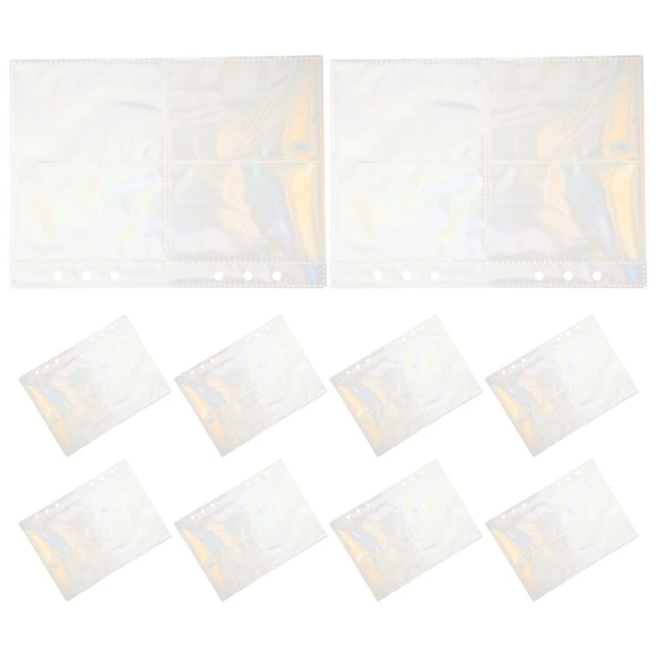 10 Feuilles Album Photo Poche Pochettes Photo Transparentes Blinder Pochettes - Photo 3/4