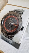 Versace Medusa Infinite Quartz Gunmetal Dial Men's Watch VE7E00723 New with box