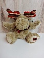 Pier 1 Imports Patches Moose Plush Soft Toy Stuffed Tan 9" Animal