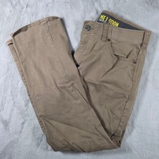 Lee Extreme Motion Pants Mens 34x30 Tan Khaki Straight Tapered Chinos Gorpcore