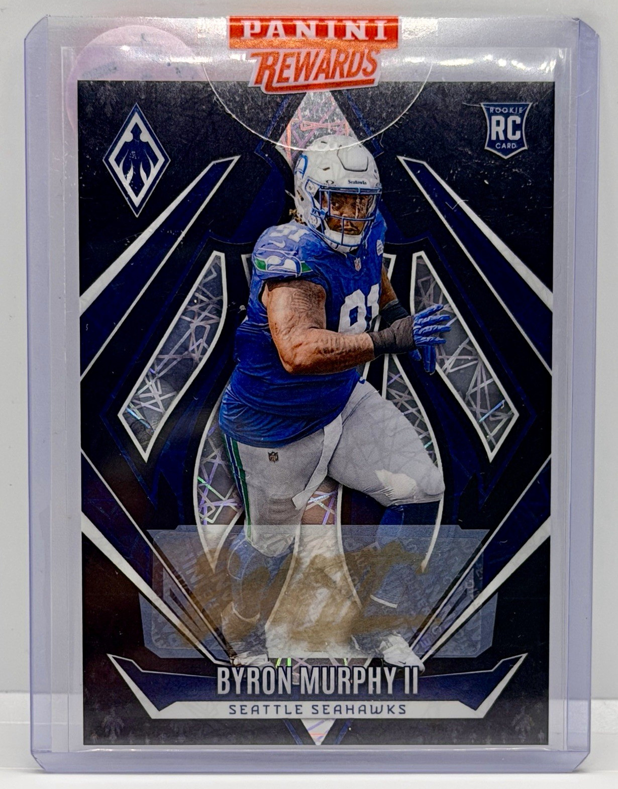 2024 Panini Phoenix - Black Lazer Gold-Ink Auto - Byron Murphy II Seahawks #167