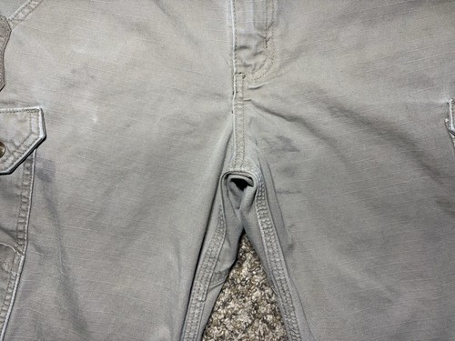 CARHARTT B357 DES Ripstop Canvas Utility Cargo Cowboy Outdoor Work Shorts 33 - Picture 4 of 12