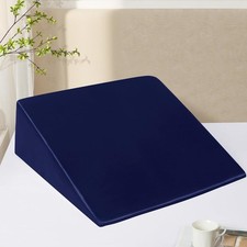 Satin Wedge Pillow Cover 25"x25"x8" Soft Breathable Zippered Wedge Pillow Case