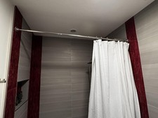 Fabric Shower Curtain Liner 72x72 Water Repellent Hotel Quality Machine Washable