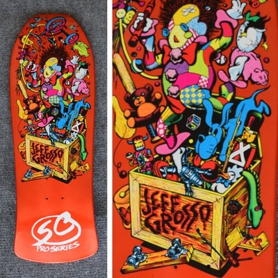 Santa Cruz, Jeff Grosso, Toy Box, Reissue Skateboard Deck, Orange