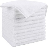 Homexcel 12 StüCk MikrofasertüCher ReinigungstüCher Putzlappen 30 X 30 Cm Weiß