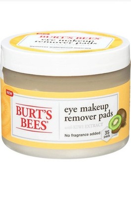 Burt's Bees Eye Makeup Remover Pads Kiwi Extract 35 Count Each Jar Sealed