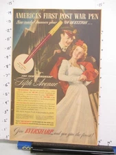 newspaper ad 1944 EVERSHARP 5th Ave fountain pen soldier WWII American Weekly