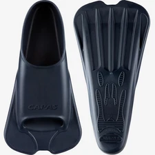 CAPAS Swim Training Fins Comfortable Silicone Short Blade Size XS Navy Blue -NEW