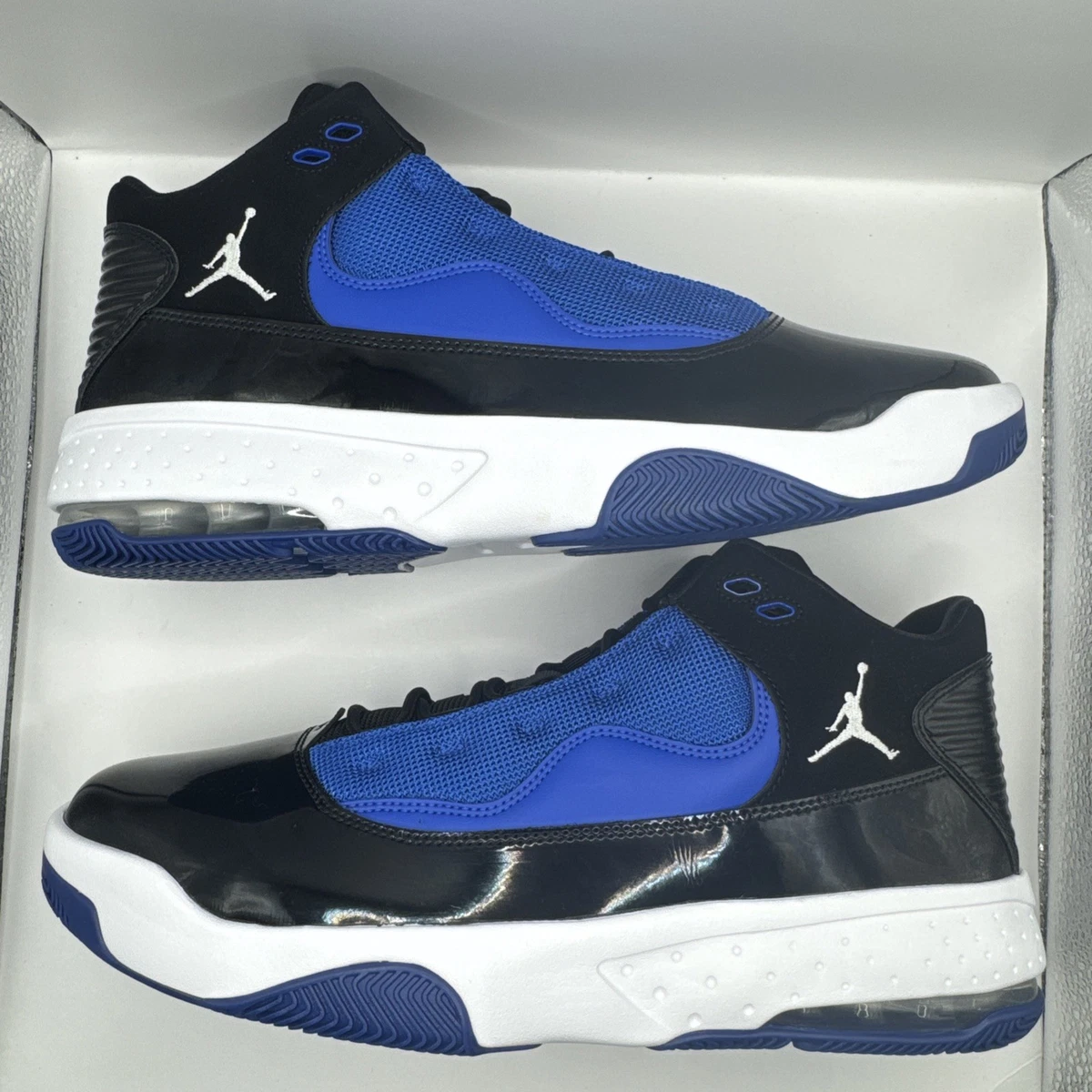 Nike Men\'s Size 10.5 Jordan Max Aura 2 (CK6636 014) Black/White-Game Royal Jordan Max Aura 2  main image 4