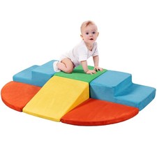 JY QAQA 6Pcs Climbing Toys for Toddlers, Building Block Game Structures, Indo...