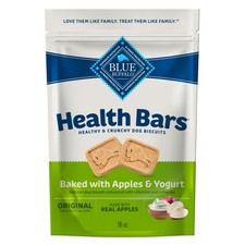 Blue Buffalo Health Bars Crunchy Dog Biscuits, Apples  Yogurt, 16-oz. Bag