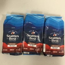 LOT OF 3 Seattle's Best Coffee Post Alley Blend Dark Roast Ground 20 Ounce...