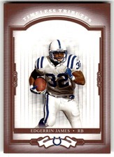 2004 Donruss Classics Edgerrin James Timeless Tributes Red #/100 #37