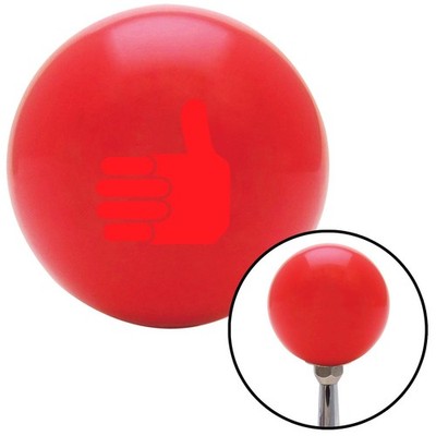Red Thumbs Up Red Shift Knob w/ M16x1.5 Insert Shifter Auto Manual Custom Brody