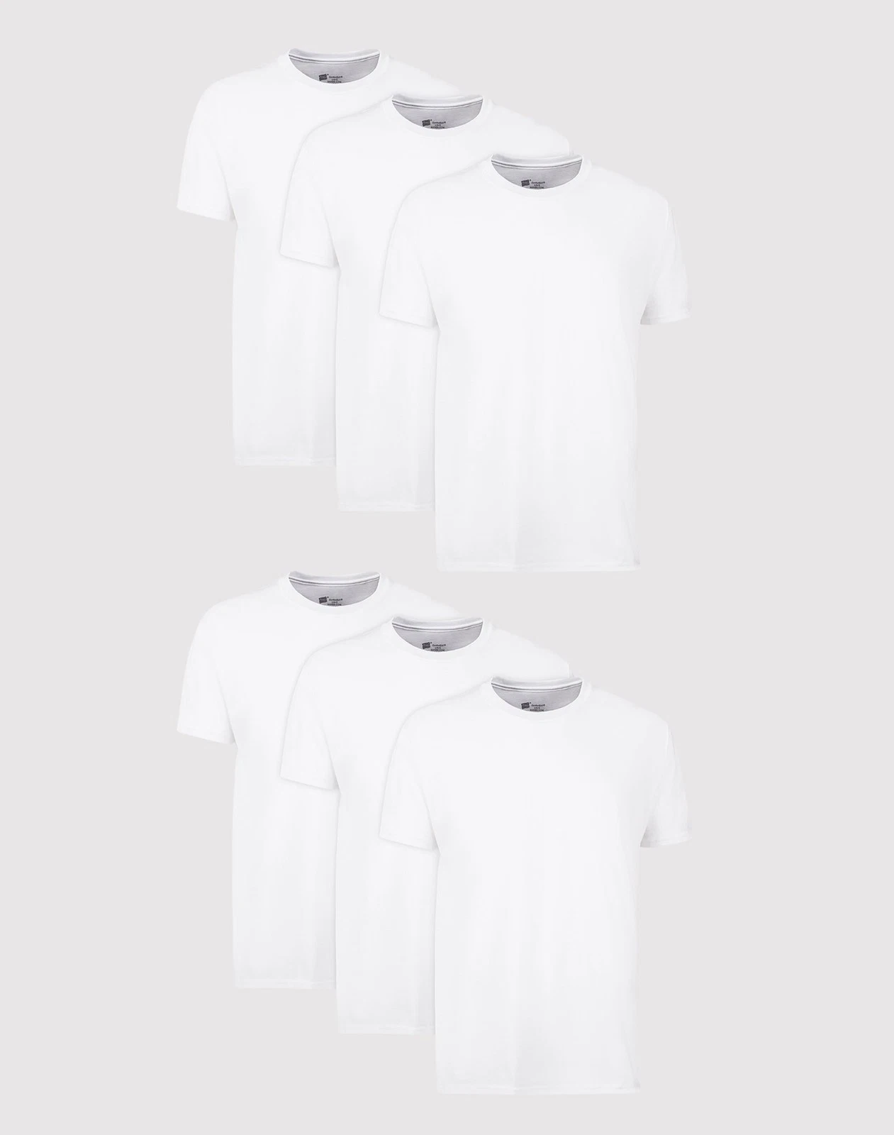 Hanes Men's White Crewneck T-Shirt 6-Pack Undershirt Tee TAGLESS FreshIQ Comfort
Opens in a new wind