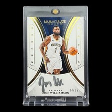 2024-25 Panini Immaculate Zion Williamson Auto Modern Marks 24/25 Basketball