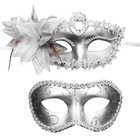 2pcs Couple Mardi Gras Venetian Masquerade Ball Mask Party Collection Halloween