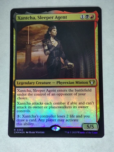 MTG   Xantcha, Sleeper Agent  FOIL  - CMM / 0362 -