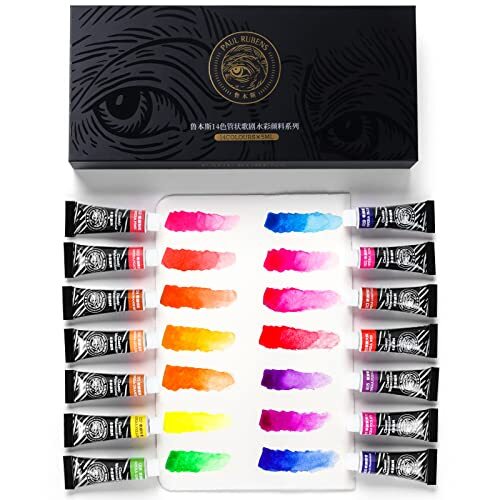Paul Rubens Set di colori ad acquerello, 14 colori x 5 ml, tubetti di (Z6W)