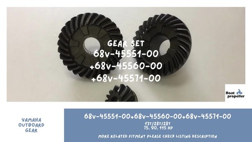 For YAMAHA 75-115 HP Gear Set 68V-45551-00+68V-45560-00+68V-45571-00 13T/28T/28T - Video 1 of 1
