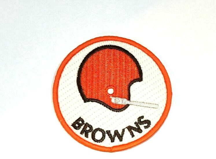 Cleveland Browns Football Logo NFL Small Iron/Sew On Embroidered Patch Lot  Of 2